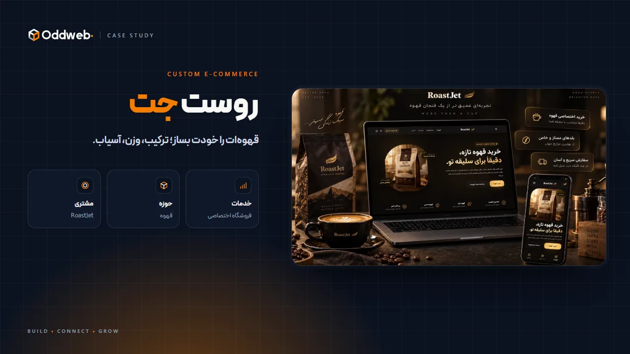 روستجت؛ فروشگاه اختصاصی قهوه با شخصیسازی محصول